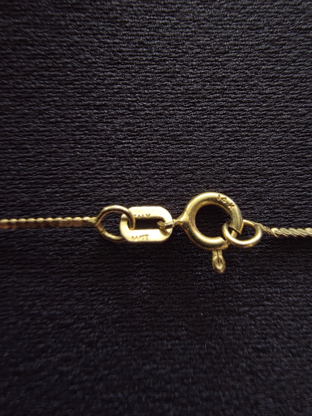 14K Gold Libra Scales of Justice Pendant Necklace 16" Box Chain Estate - Picture 5 of 13